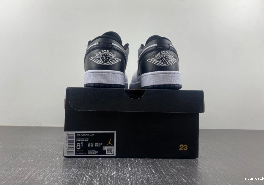 553558-132 white Jordan 553558-132 black Air 1 and  Low 0412